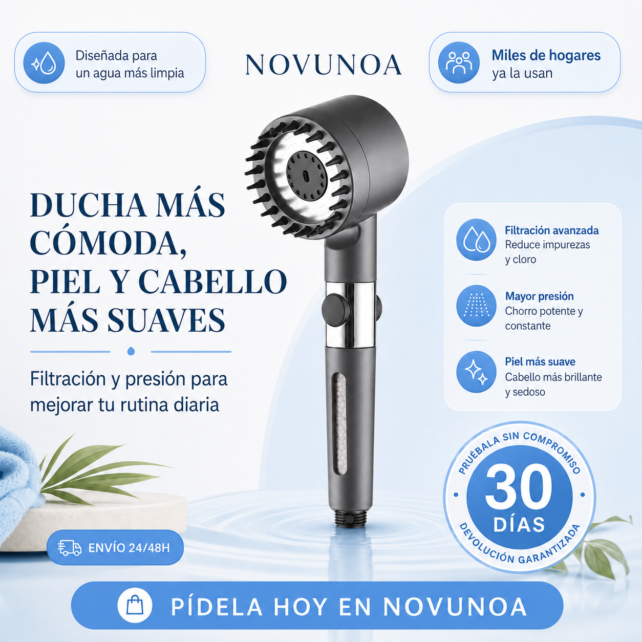 Alcachofa de ducha de alta presión